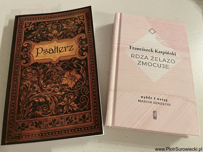 Dwie książki z poezją Franciszka Karpińskiego