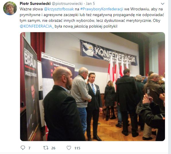 Tweet na wspomniany temat